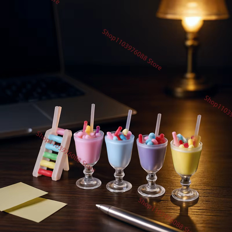 Mitty Puppenhaus-Eisbecher, Lebensmitteldekoration und Bastelspielzeug-Set, 4-teiliges Set - Bild 2