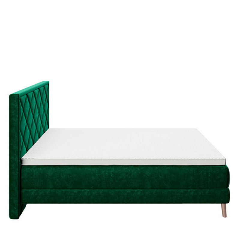 PHOENIX Boxspringbett AUDREY in Grün, B/H/T: 190 x 118 x 210 cm - Bild 3