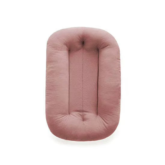 Tragbares atmungsaktives Babybett aus Baumwolle in Beige mit Anti-Druck-Funktion und Zubehör - Bild 1