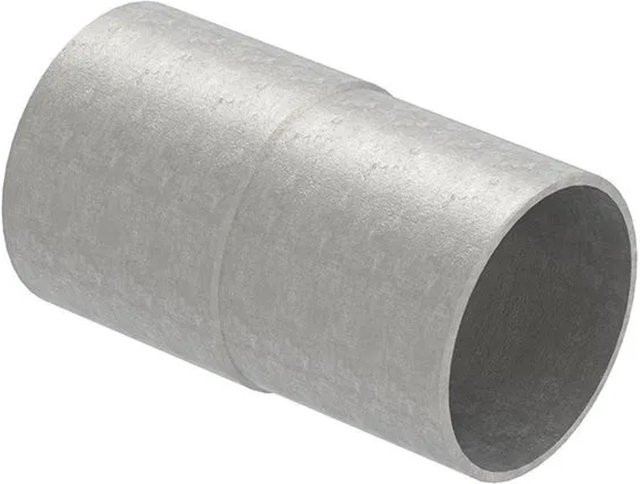 FeNau Rohrverbinder aus V2A Edelstahl Ø 42,4 mm Wandstärke 2,5 mm auf 2,0 mm Länge 65 mm in Silber - Bild 1