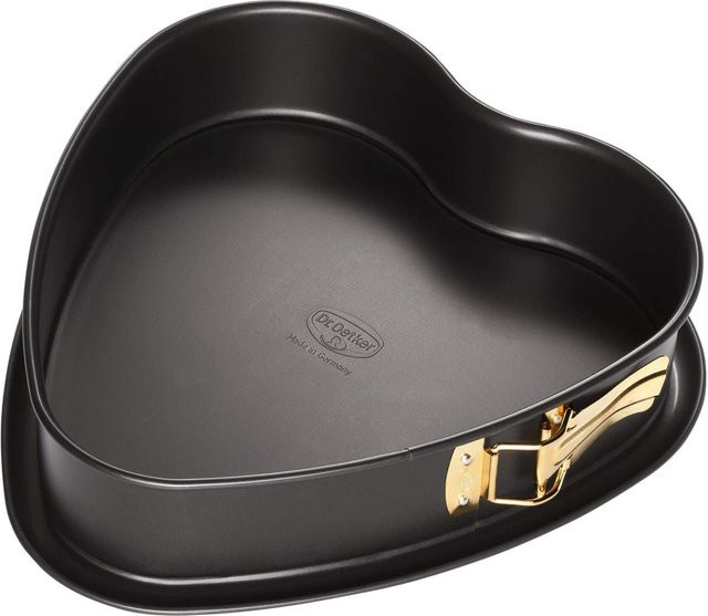 Dr. Oetker Back-Freude Classic Springform Herz mit Auslaufschutz, Schwarz, Durchmesser: 25 cm - Bild 1