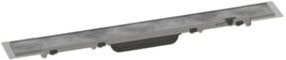 Hansgrohe RainDrain Rock Duschrinne Fertigset aus Edelstahl in Grau, Breite: 60 cm, mit Fliesenaufsatz und Geruchsverschluss - Bild 1