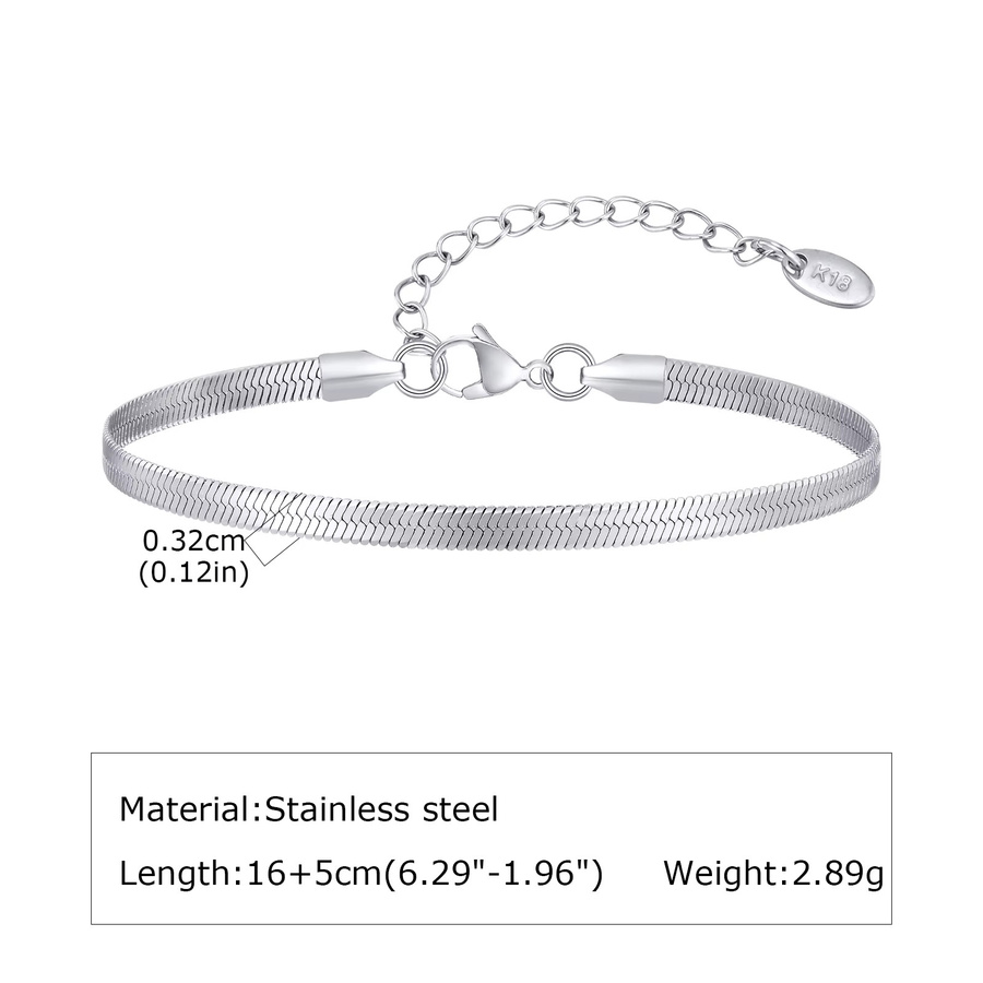 mprainbow Kettenarmband Edelstahl, Silber, Herren - Bild 3