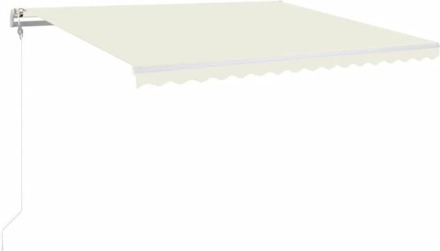 vidaXL Automatische Markise mit Fernbedienung in Creme, B/T: 400 x 350 cm - Bild 1