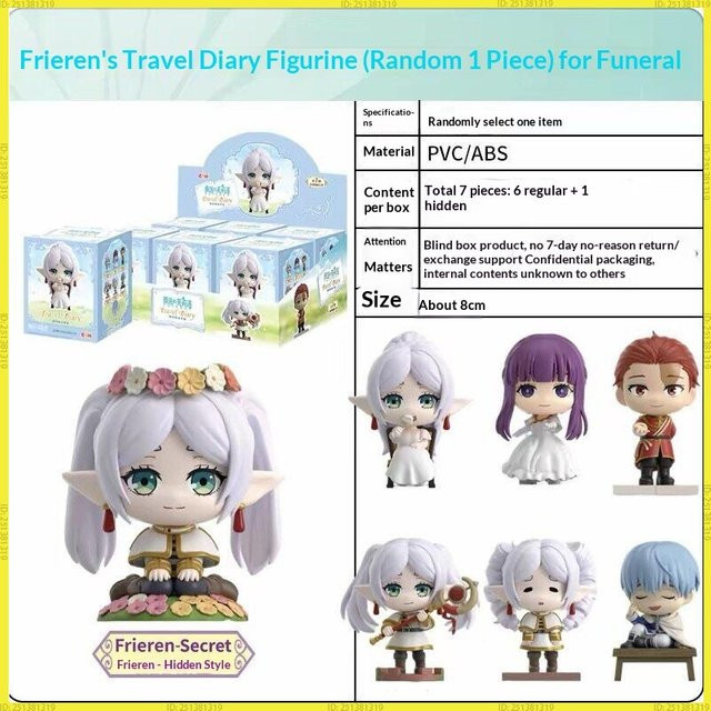 EAKI Frieren Reisetagebuch Blindbox Mini-Figur, Einzelfigur - Bild 1