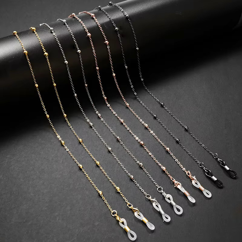 JETTING Brillenkette Metall, Perle, Gold, Damen - Bild 3