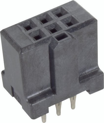 HARTING Federleiste aus Messing in Schwarz, 2 Reihen, Artikelnummer 09195067829 - Bild 1