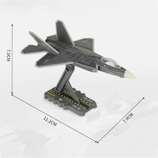 Linyi toy car J-35A Fc-31 J-20 Kampfjet Miniatur, Druckguss Legierung, Modell, ab 14 Jahren - Bild 1