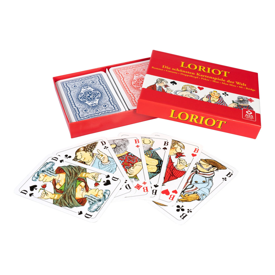 Loriot Moderne Hausfrau Kartenspiel rot - Bild 2