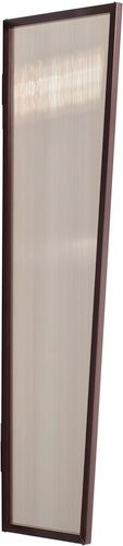 GUTTA Seitenblende aus Aluminium in Braun, B: 60 cm, H: 200 cm - Bild 1