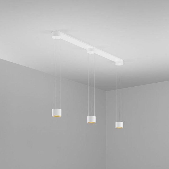DLS Lighting Hanging Clippo CS III LED-Pendelleuchte in Weiß und Gold mit dim2warm Funktion - Bild 1