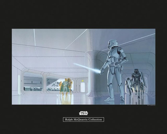 Komar Star Wars Wandbild Hallway Paper Poster Multicolor B: 50 cm, H: 40 cm - Bild 1