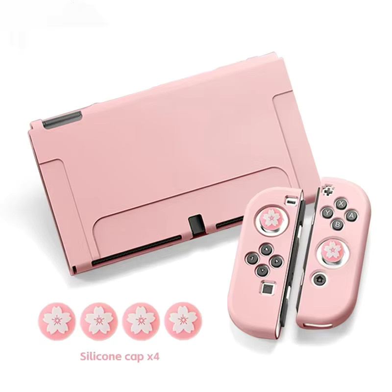 Stoßfeste All-Inclusive Schutzhülle aus TPU für Nintendo Switch OLED in Schwarz - Bild 1