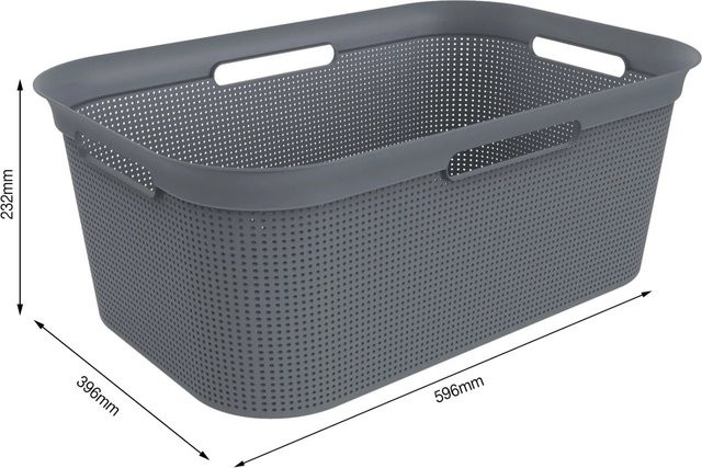 Wäschekorb Rotho in Anthrazit B/T/H: 39,6 x 1,0 x 59,6 cm - Bild 1