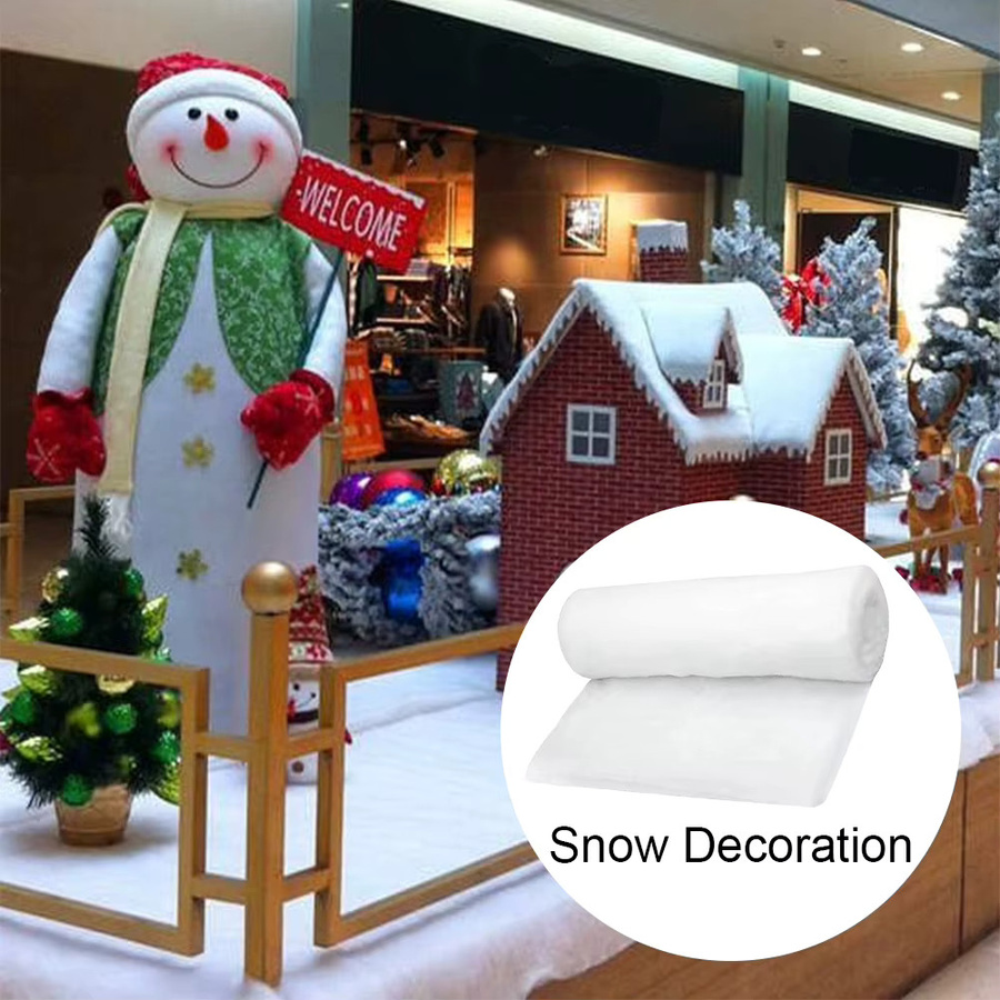 APWIKOGER Künstlicher weißer Schnee aus flauschiger Baumwolle für deine Weihnachtsbaum Dekoration im Winter - Bild 3