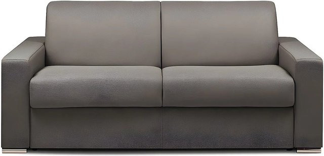 Vente-unique Schlafsofa Calito in Anthrazitgrau mit Stoffbezug, Breite: 194 cm - Bild 1
