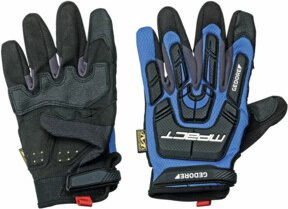 Gedore M-Pact Mechaniker- und Montagehandschuhe aus Leder in Blau, Größe M - Bild 1