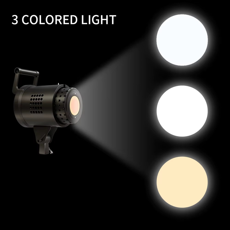 Bowens COB Fotografie-Lichtset mit 2M Stativ in Schwarz für Porträt- und Studioaufnahmen - Bild 3