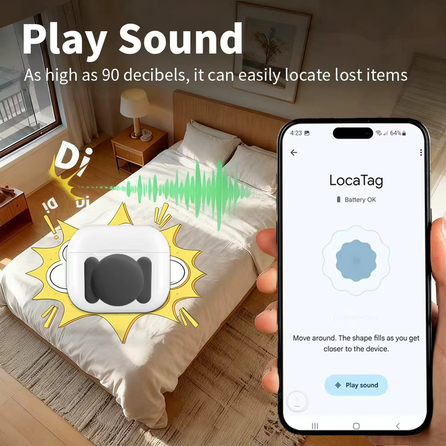HaveDeer Android Tracker in Schwarz kompatibel mit Google Find My Device App zur Gegenstands-Ortung - Bild 5
