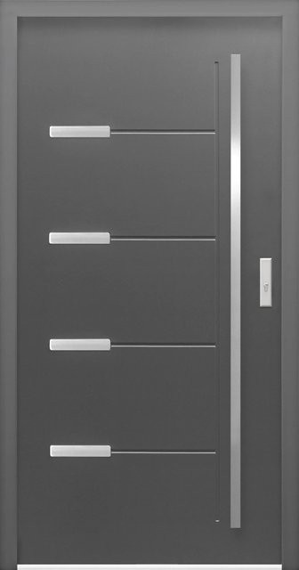 Sicherheits-Haustür Thermospace Oslo Prime RC2 Komfort in Anthrazit, B: 100 cm, H: 210 cm, Rechtsöffnung - Bild 1