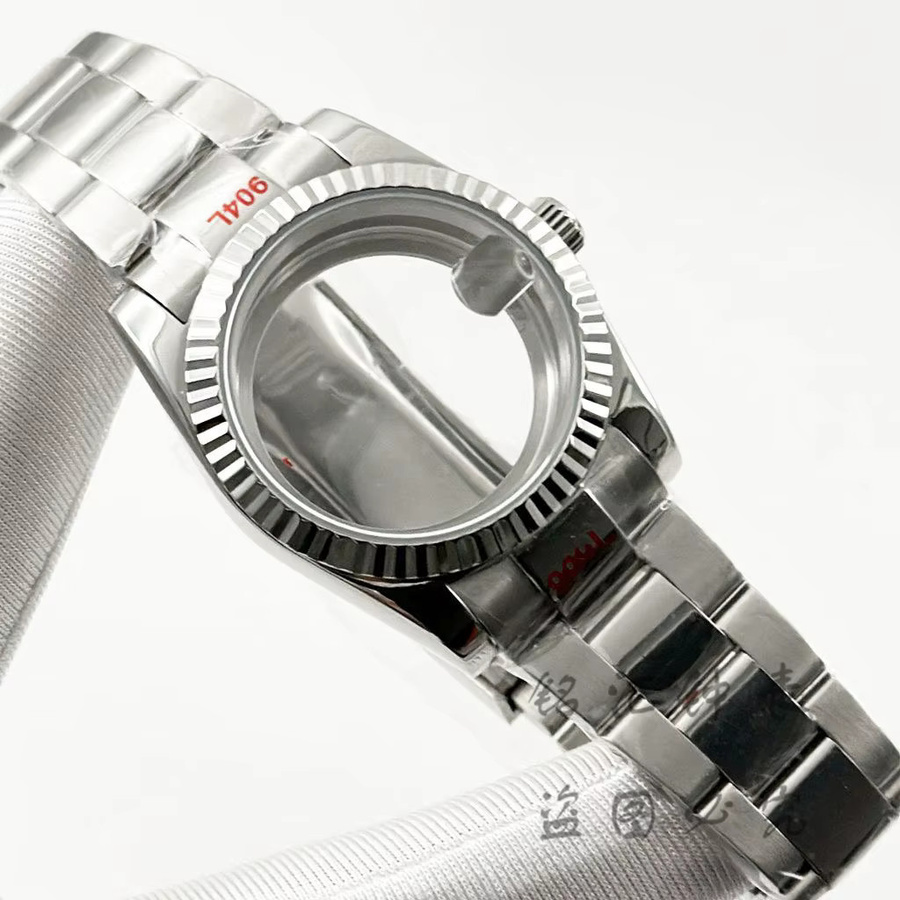 LIYAN Uhrengehäuse Edelstahl, Silber, 36mm/40mm, Saphirglas, Oyster-Armband, Unisex - Bild 2