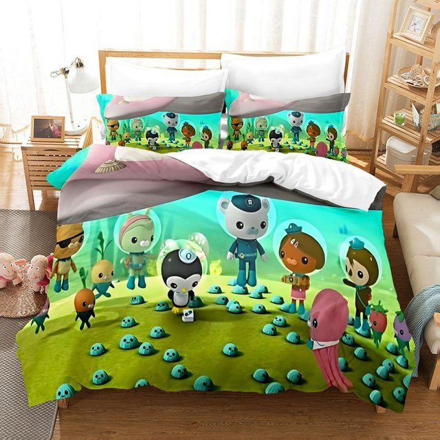 Octonauts Bettwäsche-Set mit 3D-Druck für Kinder und Erwachsene, B/H: 135 x 200 cm, Mehrfarbig - Bild 1