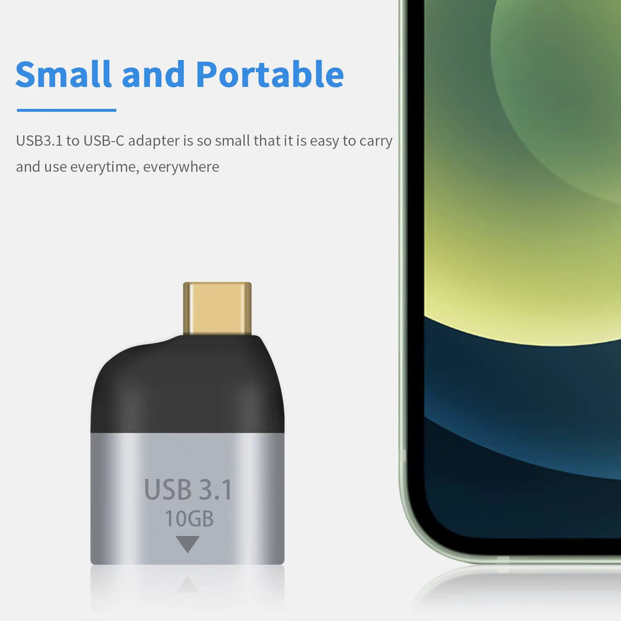 MOSHOU USB C auf USB 3.1 Adapter mit 10 Gbit/s für USB A auf USB C Konvertierung - Bild 5