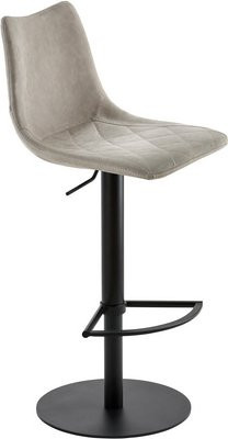 Mayer Sitzmöbel Barhocker 1375, höhenverstellbar, Kunstleder, grau, Breite: 43 cm - Bild 1
