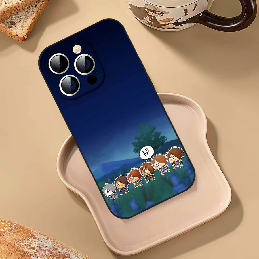 G-Gegege No Kitaro Handyhülle für Apple iPhone 11 bis 17 Pro Max und Mini, weiche Schutzhülle in Schwarz und Multicolour - Bild 3
