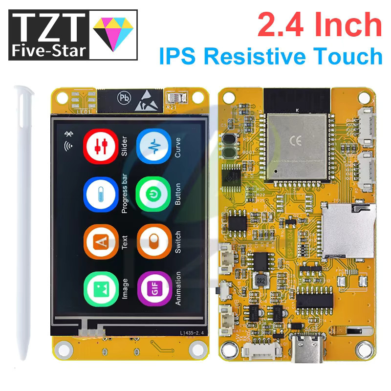 TZT ESP32 LVGL WLAN und Bluetooth Entwicklungsboard mit 2,4/2,8/3,5 Zoll LCD TFT Modul und Touchfunktion in Multicolour - Bild 3
