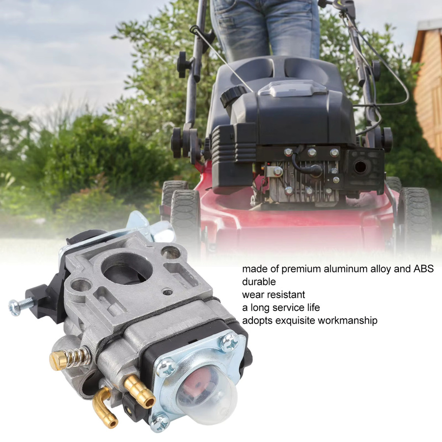 WALFRONT Vergaser aus Aluminiumlegierung in Silber für Rasenmäher und Freischneider, 15mm, passend für MP15 und 43cc/52cc Motoren - Bild 3
