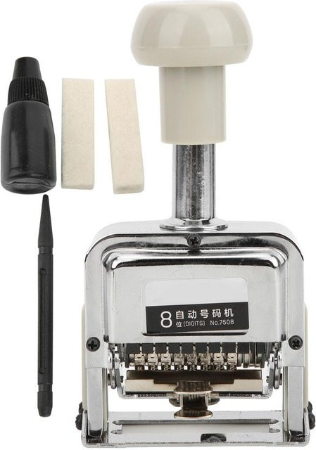Automatische Markiermaschine OutsideWorld 7508 mit 8-stelliger Zahlenfunktion in Weiß - Bild 1