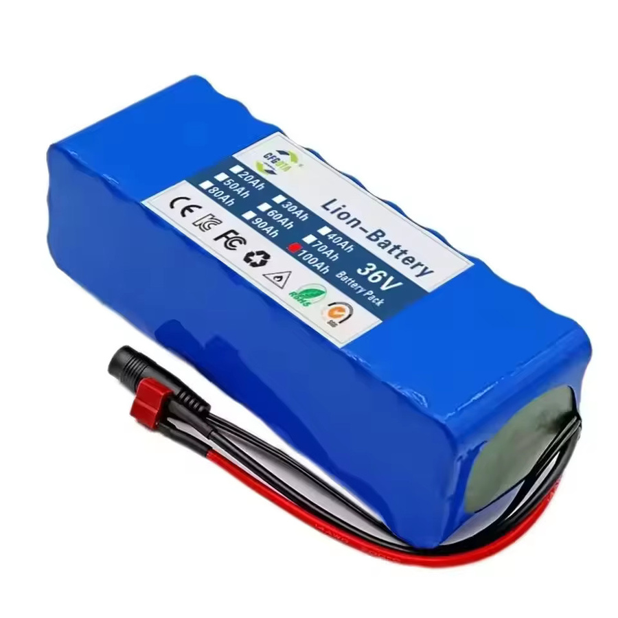 ALalito Li-Ion Akkupack 36V 100Ah 10S3P mit integriertem 15A BMS und 42V 2a Ladegerät in Blau - Bild 2