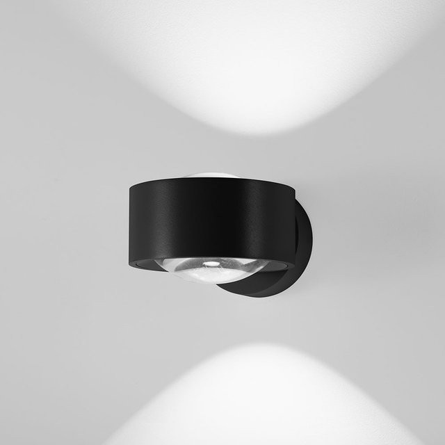DLS Lighting Clippo Optic LED-Wandleuchte Schwarz mit dim2warm Funktion (1800K - 3000K) und Up-Down-Lichteffekt - Bild 1