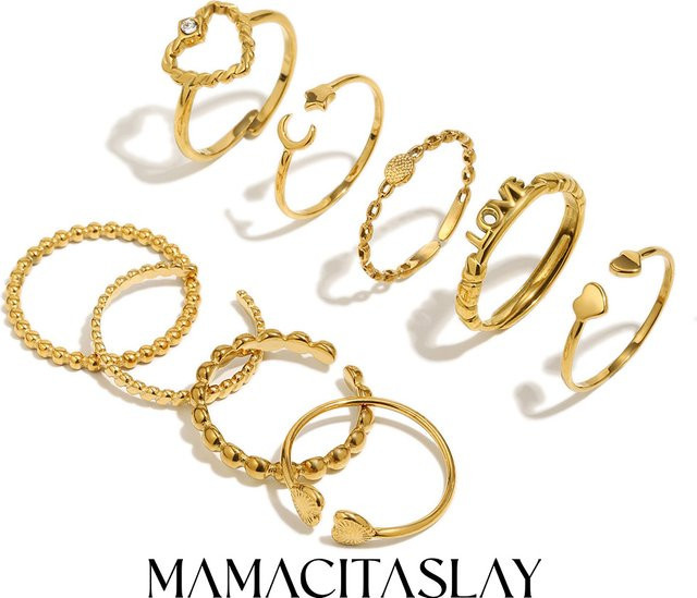 MamacitaSlay Ring 316L Edelstahl, 18K Vergoldet, Damen - Bild 1