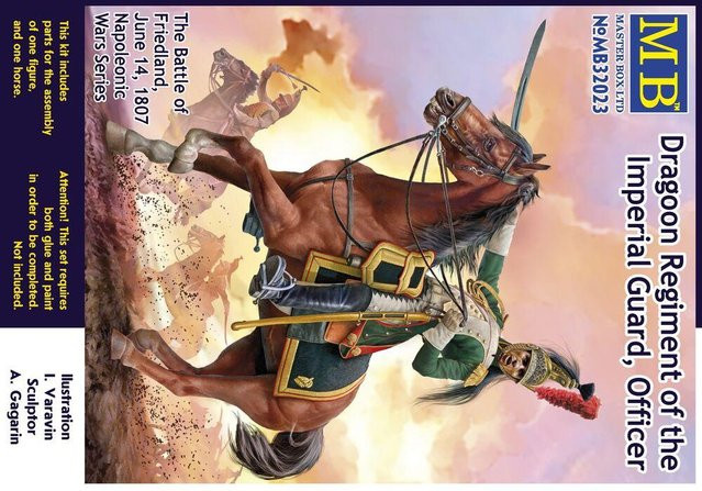 Master Box Dragoon Regiment of the Imperial Guard - The Battle of Friedland, June 14, 1807, Modell, 1:32 - Bild 1