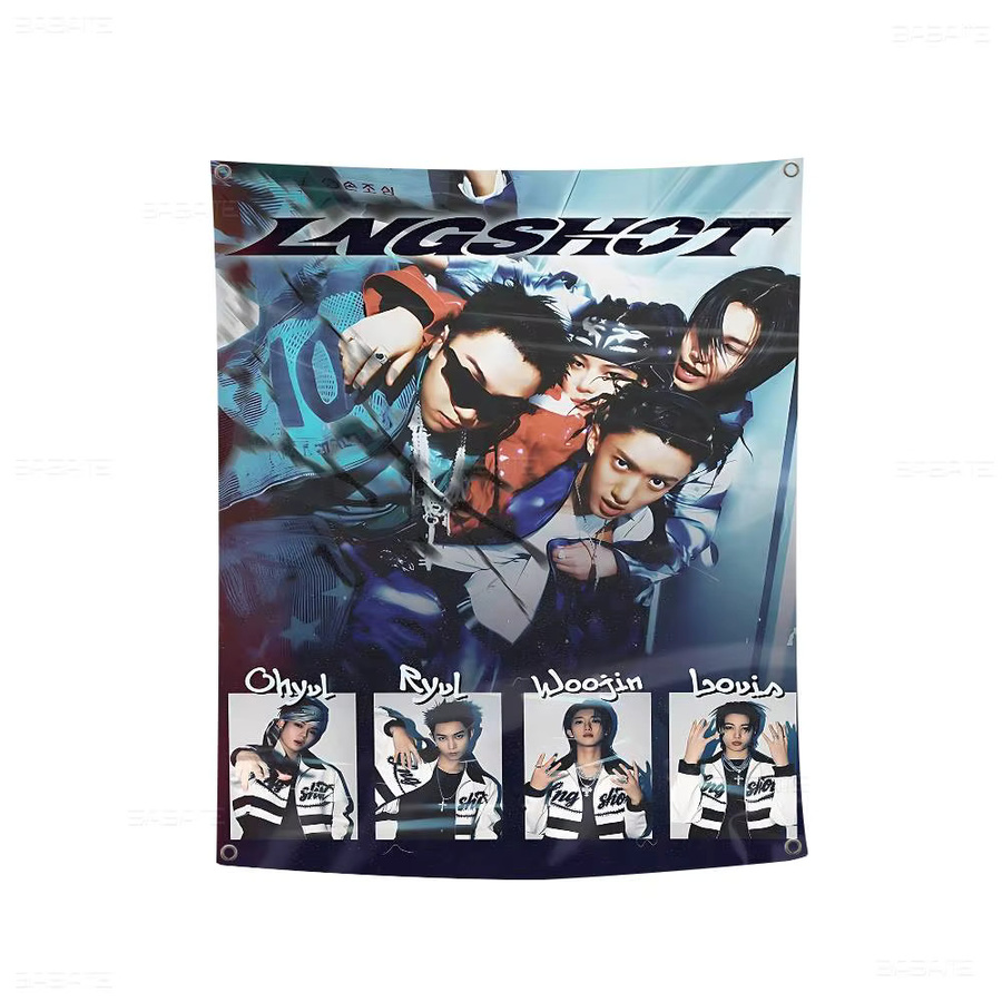 Potdemiel Camping-Flagge LNGSHOT Debüt-EP SHOT CALLERS Banner-Druck in Multicolor - Bild 7