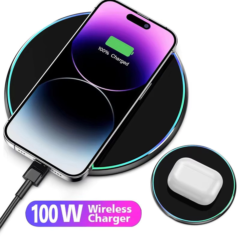 VIKEFON Kabelloses Ladegerät Induktions-Schnellladestation für iPhone 17 16 15 14 Pro Max, Samsung S24 S25, Xiaomi und Huawei in Schwarz oder Weiß - Bild 4