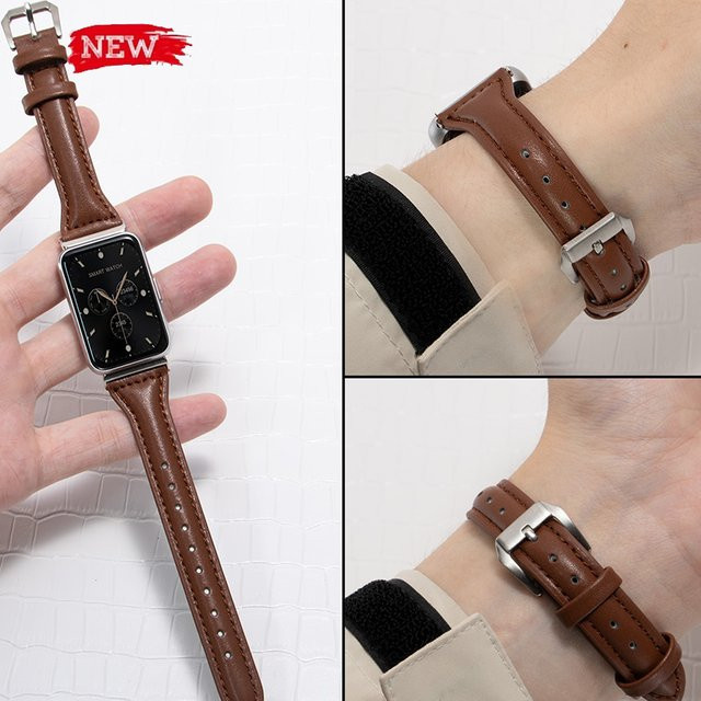 OAKCHARM Uhrenarmband Leder, Damen, für Samsung Galaxy Watch Fit 3 - Bild 1