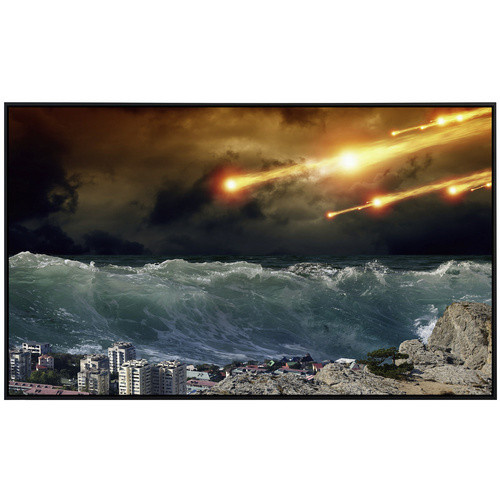papermoon Infrarotheizung EcoHeat Apokalyptischer Tsunami mit Matt-Effekt in Bunt, App-Steuerung und Überhitzungsschutz - Bild 2