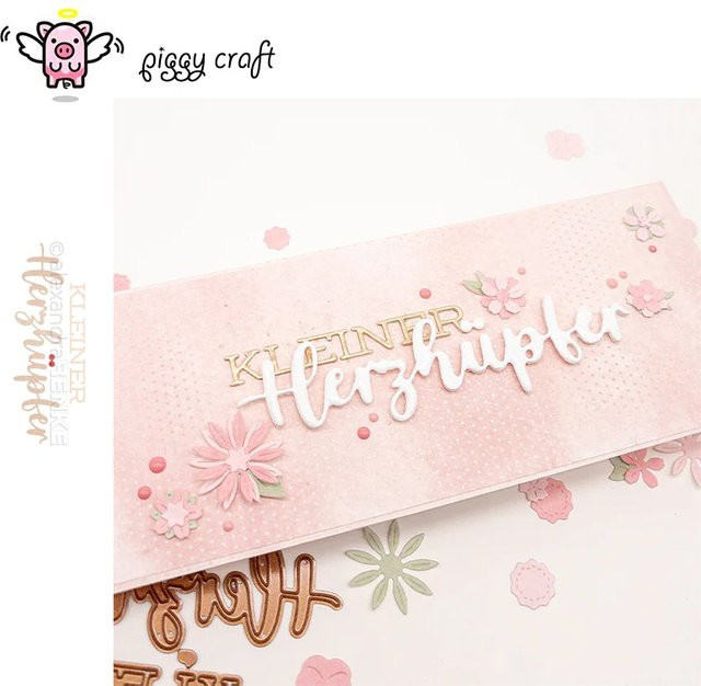 Piggy Craft Metall-Stanzform Herz Motiv für Papier und Bastelarbeiten - Bild 1