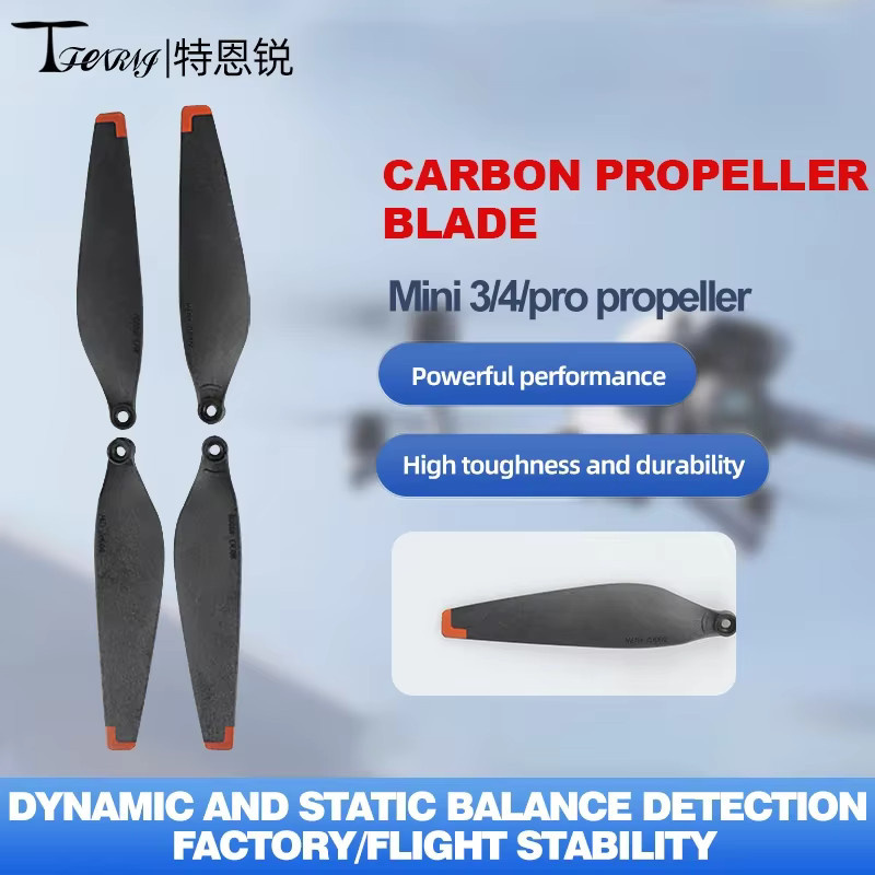 DJI 6030F Carbon Folding Propeller CW CCW in Schwarz für DJI Mini 3, Mini 3 Pro und Mini 4 Pro Drohnen Zubehör - Bild 3