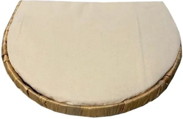 Rohrschneider Wandliege für Katzen, 3er Set, beige, halbrund mit abnehmbarem Bezug - Bild 1