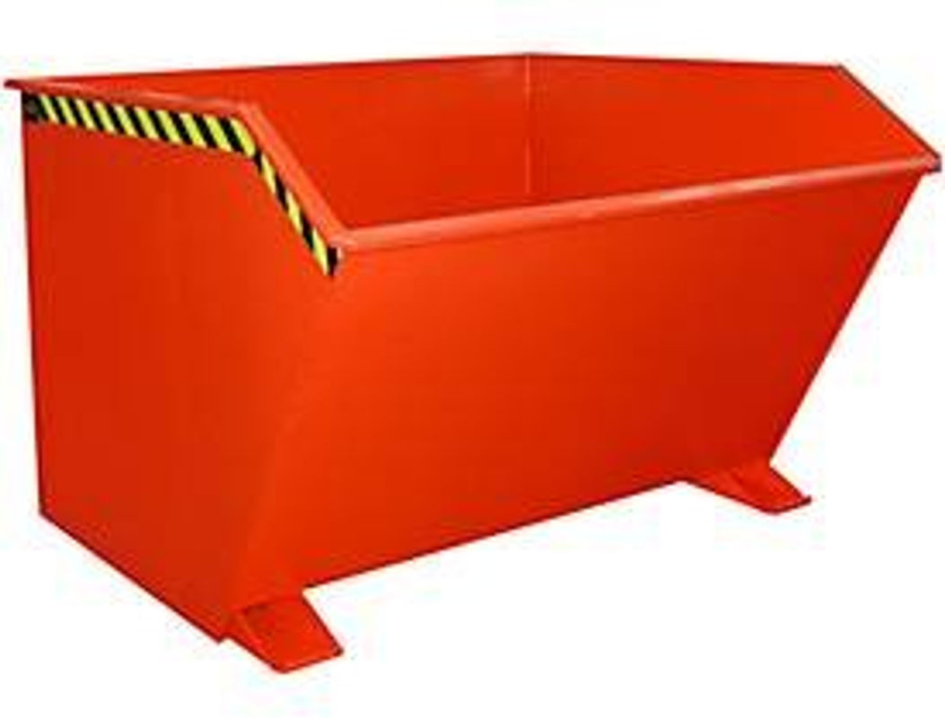 Kippbehälter Typ GU von Bauer, 2000 Liter, rot, B/T/H: 168,0 x 109,0 x 168,0 cm - Bild 3