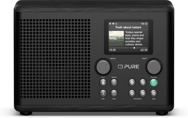 Pure Classic H4i Internetradio DAB+ in Schwarz und Esche - Bild 1