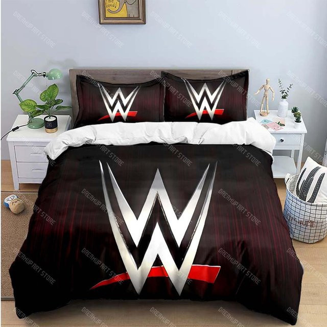 Lodestar Wrestling Sport Bettwäscheset mit 3D-Druck, Schwarz, B/H: 135 x 200 cm - Bild 1