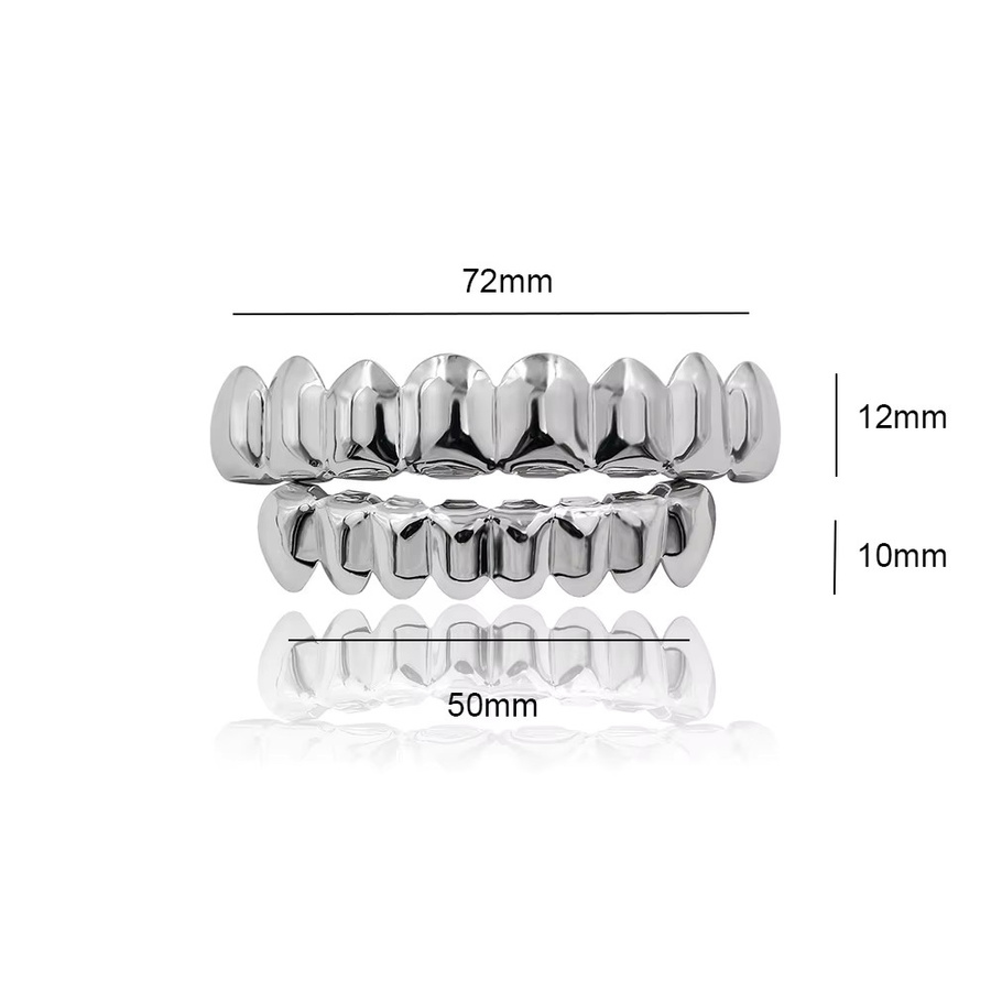 RACHELZ Grillz, 14K Gold überzogen, Gold, Unisex - Bild 2