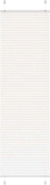vidaXL Plissee Weiß semi-transparent aus Polyester B: 55 cm, H: 200 cm - Bild 1