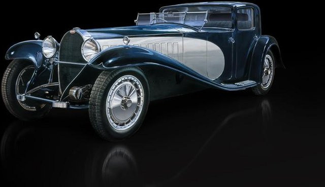 Bugatti Type 41 Royale Coupe Napoleon, Fahrzeug, Blau, 1:24 - Bild 1