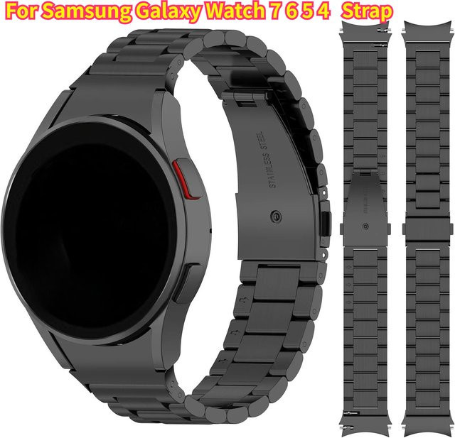 QCTOG Uhrenarmband Edelstahl, Schwarz, Unisex - Bild 1